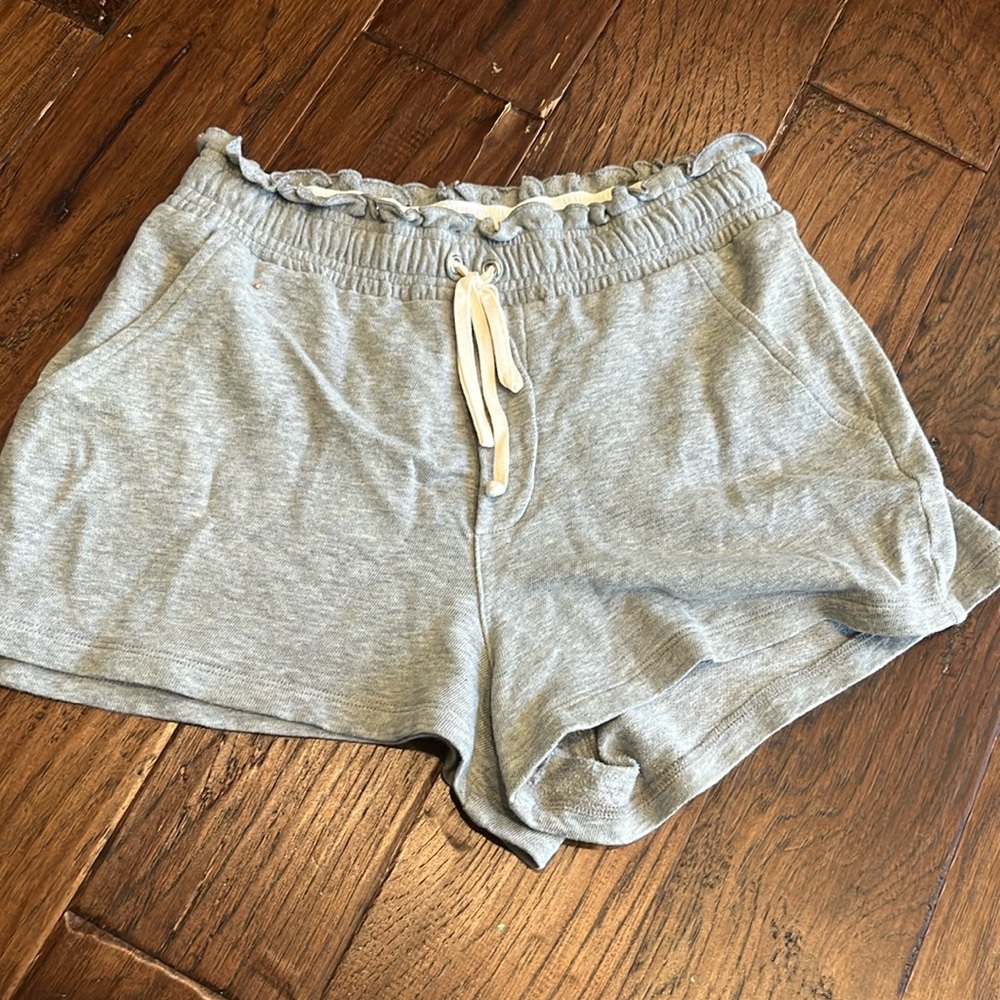 A.L.C french terry shorts with pockets heather grey